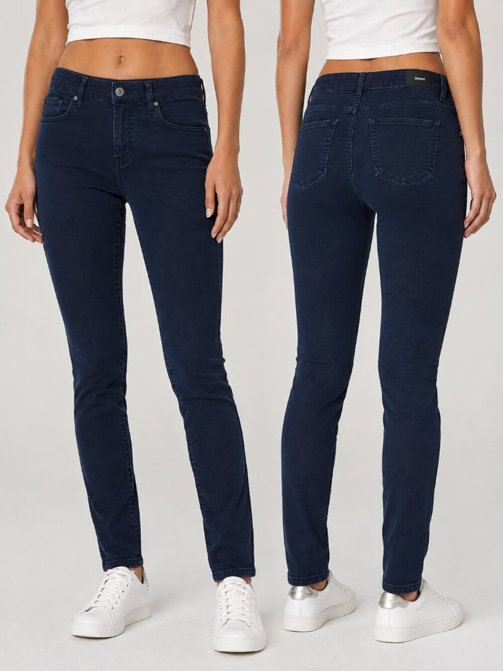 DKNY Stanton Slim Fit Stretch Jeans Women’s W34 L30 Blue High Rise